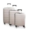 Lot de 3 valise en carbone NEW STYLE Beige