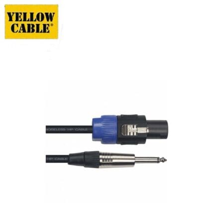 Cable haut-parleur speakon/jack mono 9mm Yellow Cable ECO HP9JS