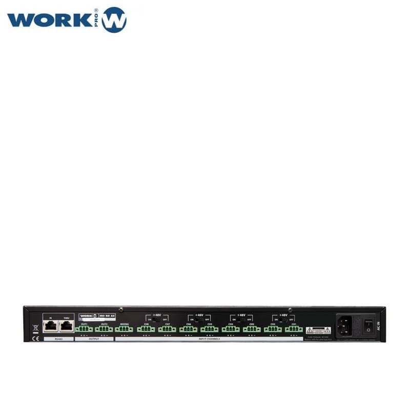 Mixeur audio numérique 8 canaux rackable 19 pouces Work MD 82 AX 2 Mixeur audio numérique 8 canaux rackable 19 pouces Work MD 82 AX
