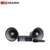 Sono portable MARK SET CAR 20 : ampli, 2 haut-parleurs et micro : ampli, deux haut-parleurs à pavillon et micro à main