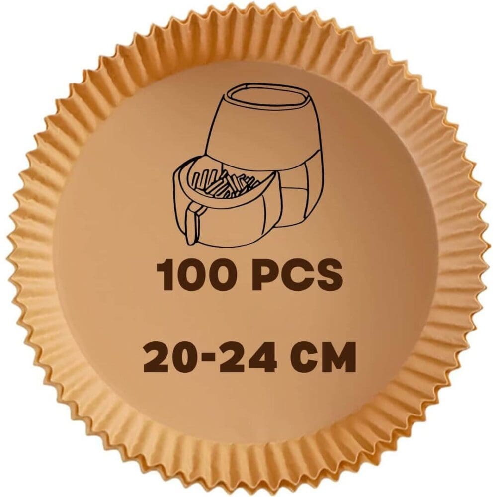 100 Papier cuisson pour air fryer 20 cm 5 100 Papier cuisson pour air fryer 20 cm – Image 5