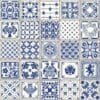 Carreaux Adhésifs Mural Autocollant en PVC 30CM*30CM - Color: INDIGO