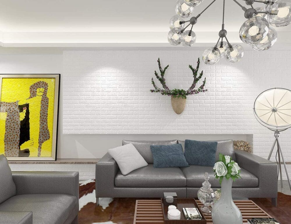 Lot 10 Panneaux anti humidité décoratif murale 3D adhésif 70*77*cm 5 Lot 10 Panneaux anti humidité décoratif murale 3D adhésif 70*77*cm – Image 5