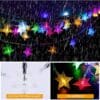 Guirlande lumineuse étoile à 3 piles. 2 m. LED. RGB