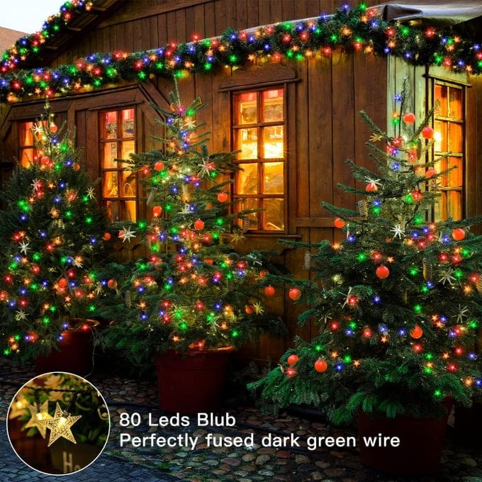 Guirlande lumineuse étoile à 3 piles. 2 m. LED. RGB 8 Guirlande lumineuse étoile à 3 piles. 2 m. LED. RGB – Image 8