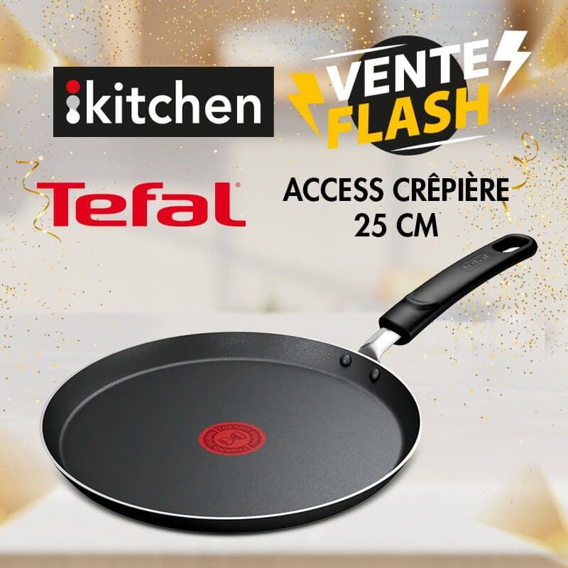 Crêpière Tefal Access 25 cm Noire 1 Crêpière Tefal Access 25 cm Noire Tunisie