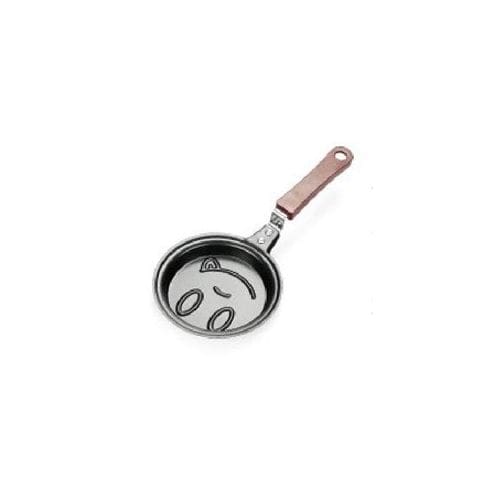 Mini Poêle Antiadhésive Forme De Sourire Pour œufs Et Crêpe-12cm 1 Mini Poêle Antiadhésive Forme De Sourire Pour œufs Et Crêpe-12cm