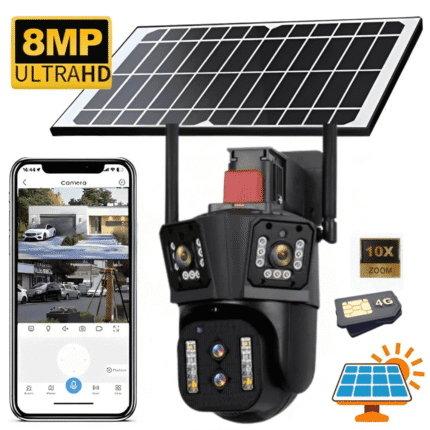 Camera 4G solaire Double Camera Zoom X10