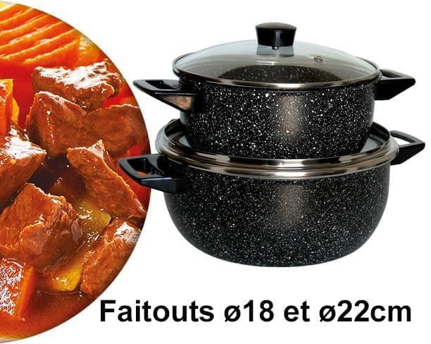 Batterie de cuisine Cook'art Granite 17 pièces 3 Batterie de cuisine Cook'art Granite 17 pièces – Image 3