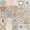 Carreau PVC autocollant BOSS TAPE floral 30x30 cm