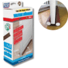 Boudin de porte isolant double joint simili cuir marron