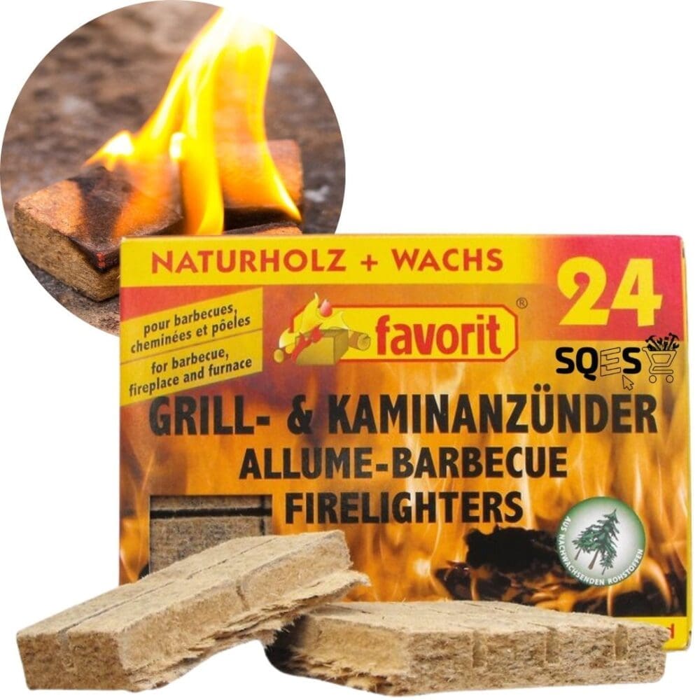 Allumeur en bois pour barbecue (24 pcs) 2 Allumeur en bois pour barbecue (24 pcs) – Image 2