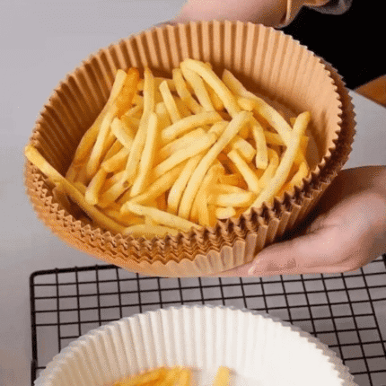 Moules en papier pour friteuse à air ( Lot de 50 pcs ) 200*45mm