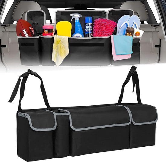 Organiseur de coffre pour voiture. sac de rangement 4 compartiment 2 Organiseur de coffre pour voiture. sac de rangement 4 compartiment – Image 2