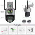 Caméra WiFi iCSee 6MP – Double Objectif Pan Tilt – Image 6