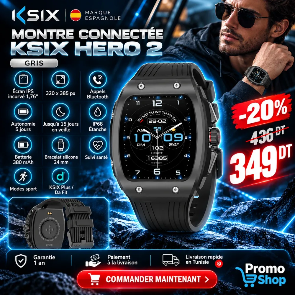 Montre Connectée KSIX Hero 2 - Gris 1 Montre Connectée KSIX Hero 2 - Gris