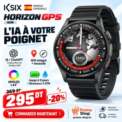 Montre Connectée KSIX Horizon GPS - Noir