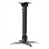 Support de plafond Overmax Ceiling Mount, noir : support noir avec sa barre verticale et son plateau à quatre branches
