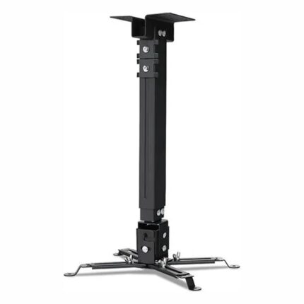 Promo-shop 31 Support de plafond Overmax Ceiling Mount, noir : support noir avec sa barre verticale et son plateau à quatre branches