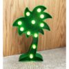 Lampe palmier LED Platinet PCBARS1039, verte : lampe palmier verte allumée