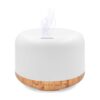 Humidificateur d'air Platinet PDLAD12W, base bois : humidificateur blanc à base effet bois avec de la brume
