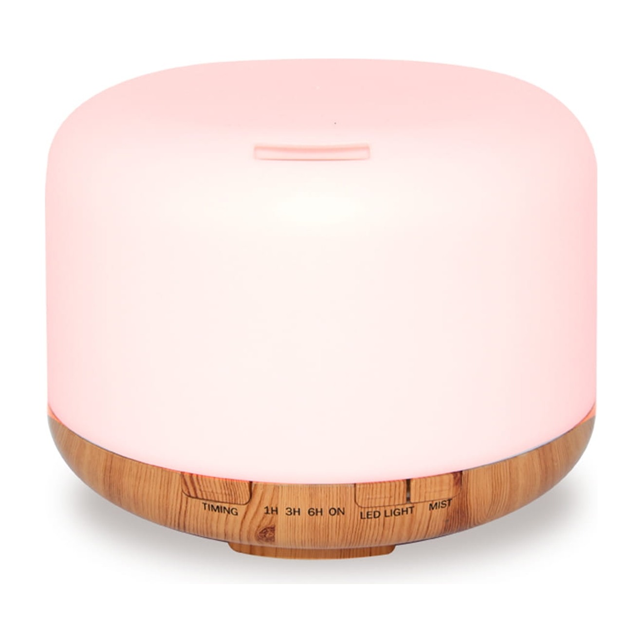 Humidificateur d'air Platinet PDLAD12W, base bois 2 Humidificateur d'air Platinet PDLAD12W, base bois : humidificateur à base effet bois avec une lumière rose