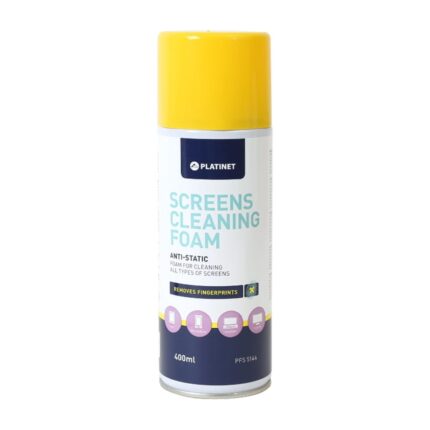 Mousse nettoyante écran Platinet PFS5144, 400 ml : bombe de mousse de 400 ml